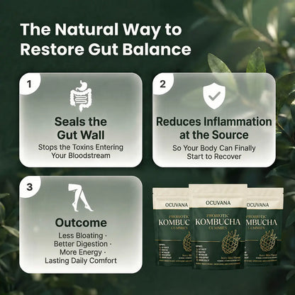 Kombucha Probiotic Gummies for Digestive Support