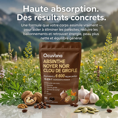 Débarrassez votre corps des parasites cachés et de leurs larves en seulement 14 jours grâce à l’absinthe, au noyer noir et au clou de girofle