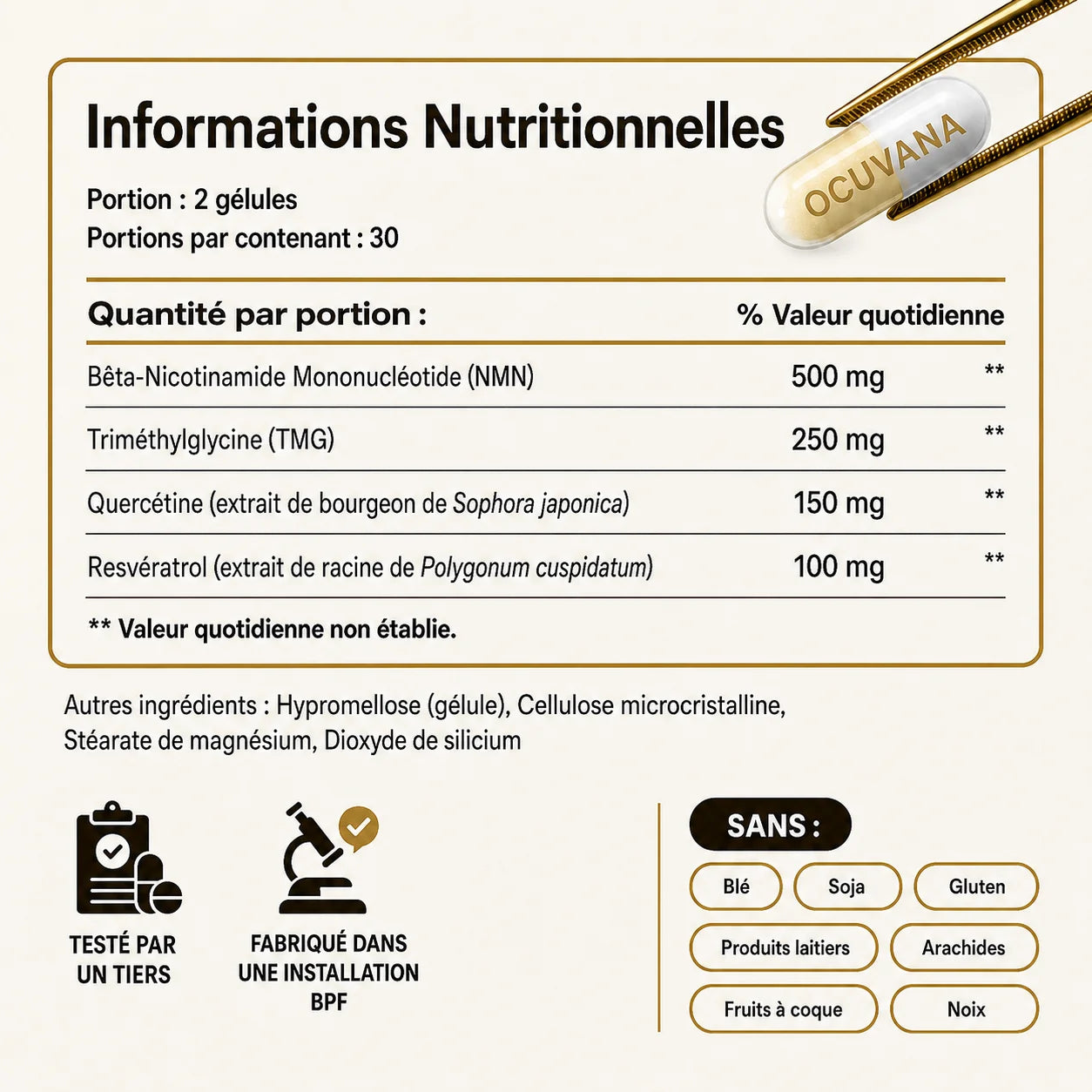 Ocuvana Complexe NMN Osseux