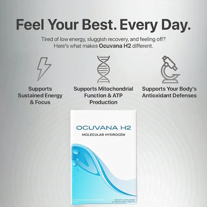 Exhausted All Day, Aging Faster Than You Should? Ocuvana H2 Protects Your Cells From The Inside Out.